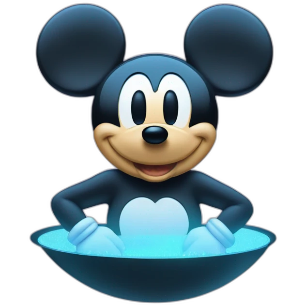 Mickey Mouse as a Hologram emoji