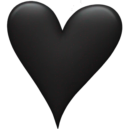 Black heart  emoji