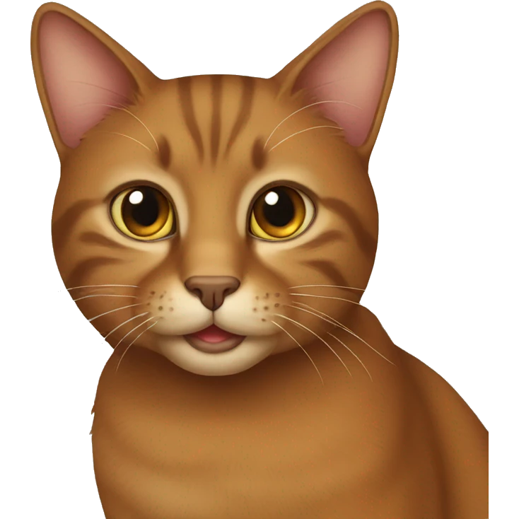 Brown cat emoji