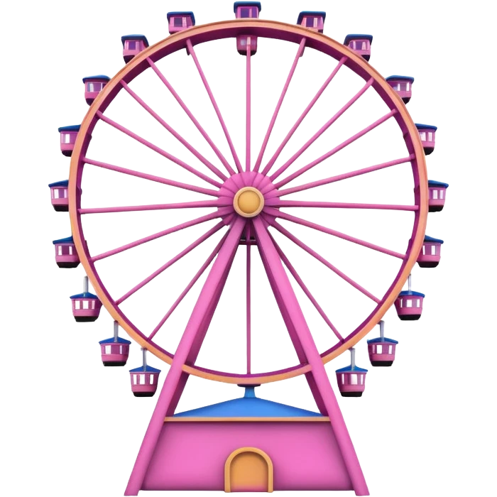 Disney fairs wheel pink  emoji