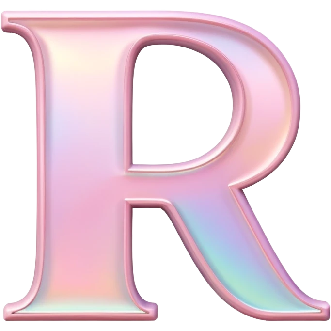 Iridescent pastel pink romantic formal elegant sophisticated cultured neat pretty beautiful Font setting icon with letter H emoji
