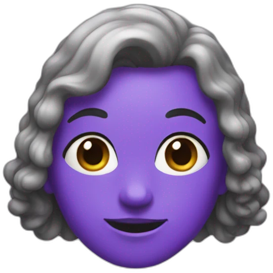 Caca violet emoji
