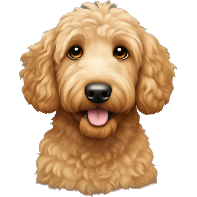 Goldendoodle tan emoji