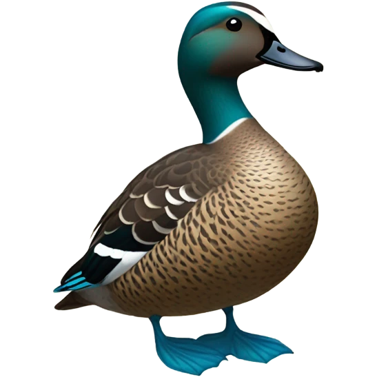 Blue Winged Teal Full Body Standing  emoji
