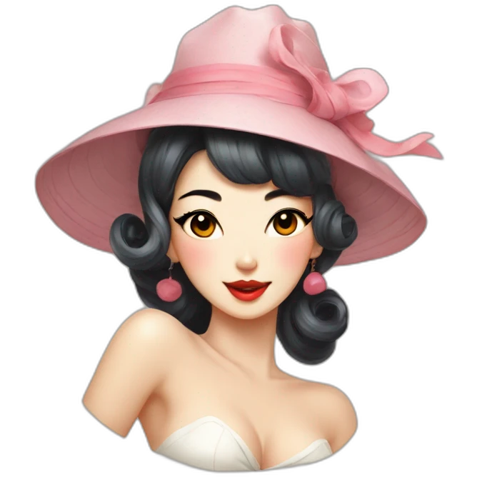 pin up Korean emoji