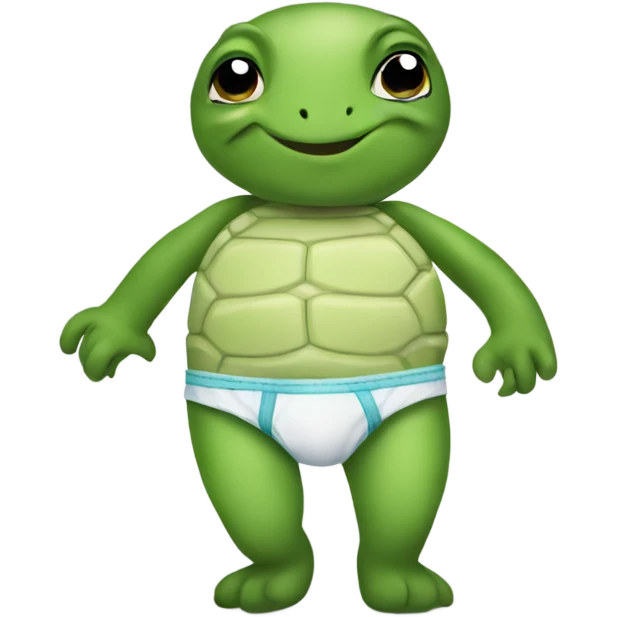 Turtle in underwear emoji