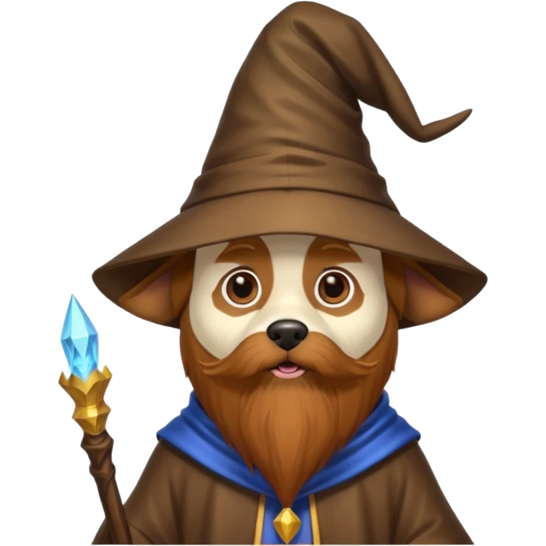 Dog wizard emoji
