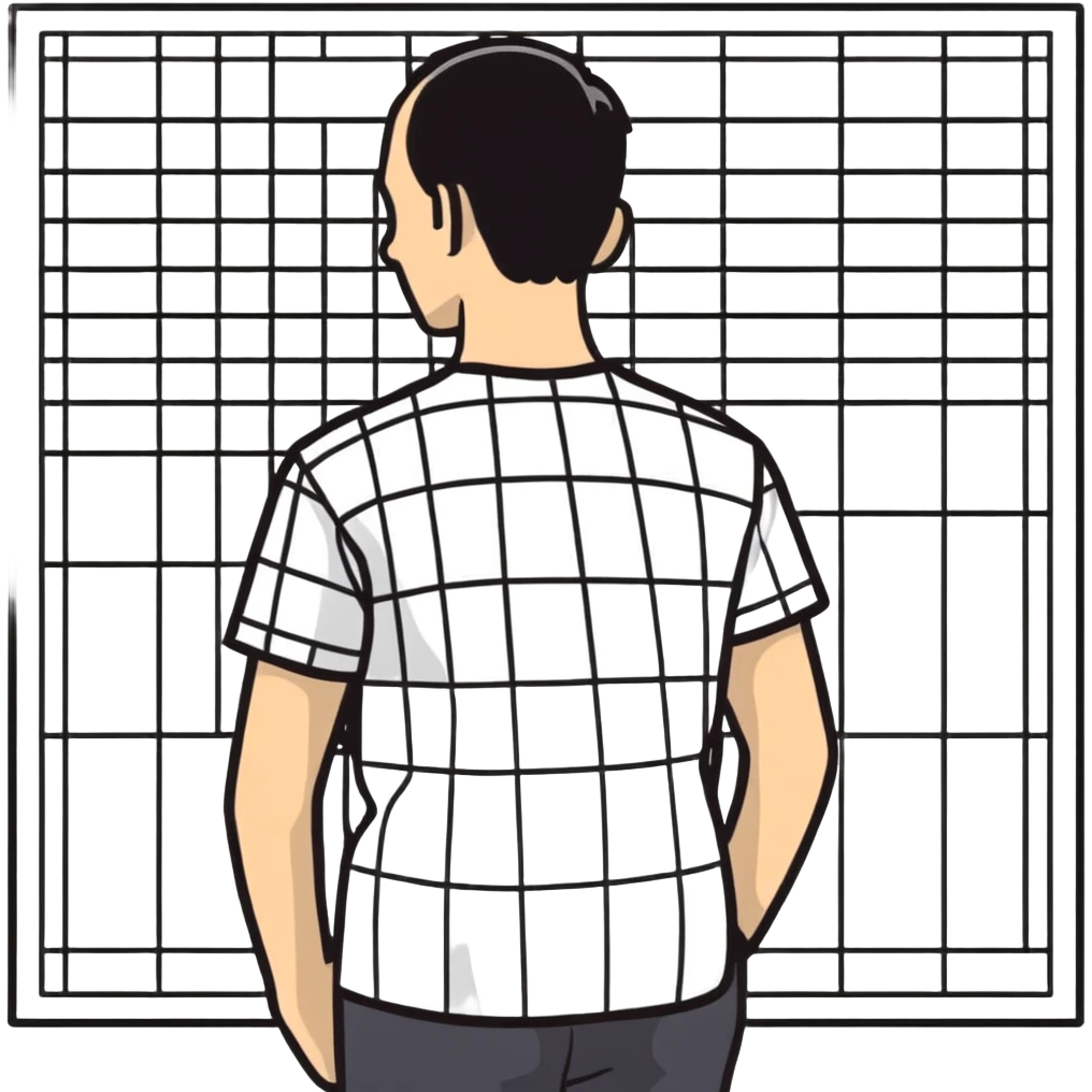Patch test for skin allergies on a person's back with multiple square patches in a grid pattern emoji