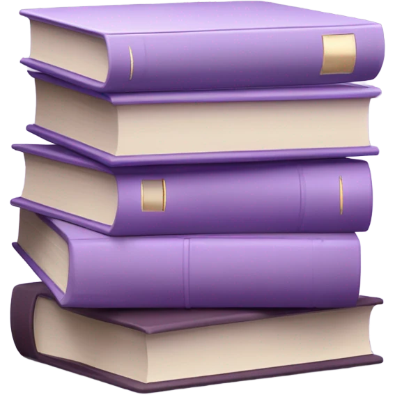 aesthetic book stack light purple emoji