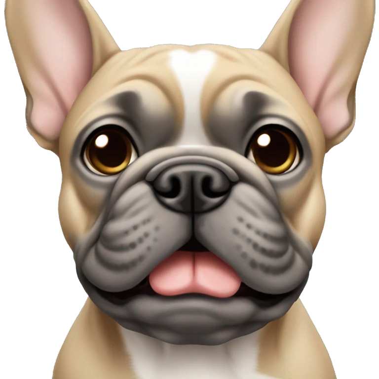 french bulldog grey and tan emoji