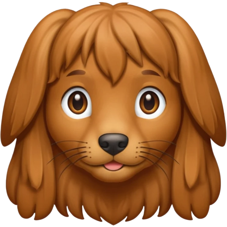Miny long haired doxen  emoji