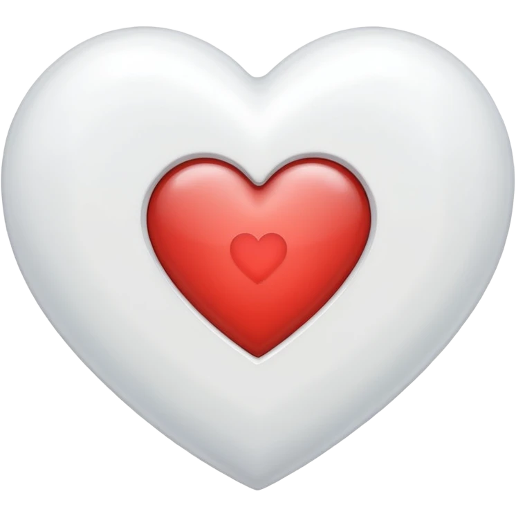 White heart with a J inside of it  emoji