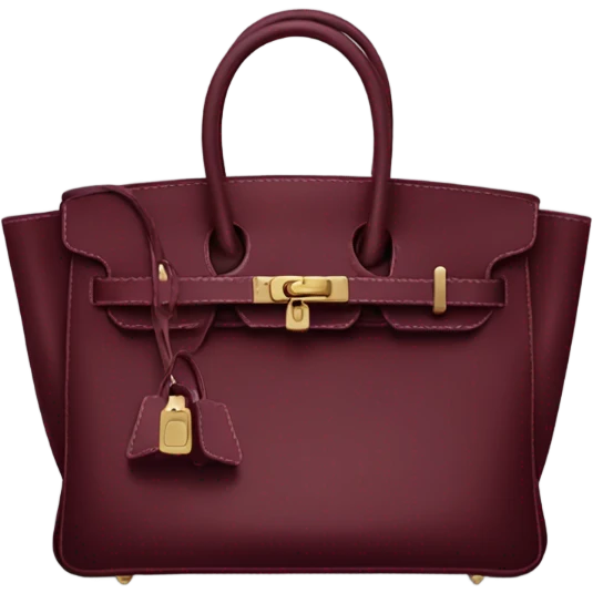 Birkin bag burgundy  emoji