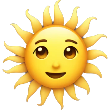 hair sun emoji