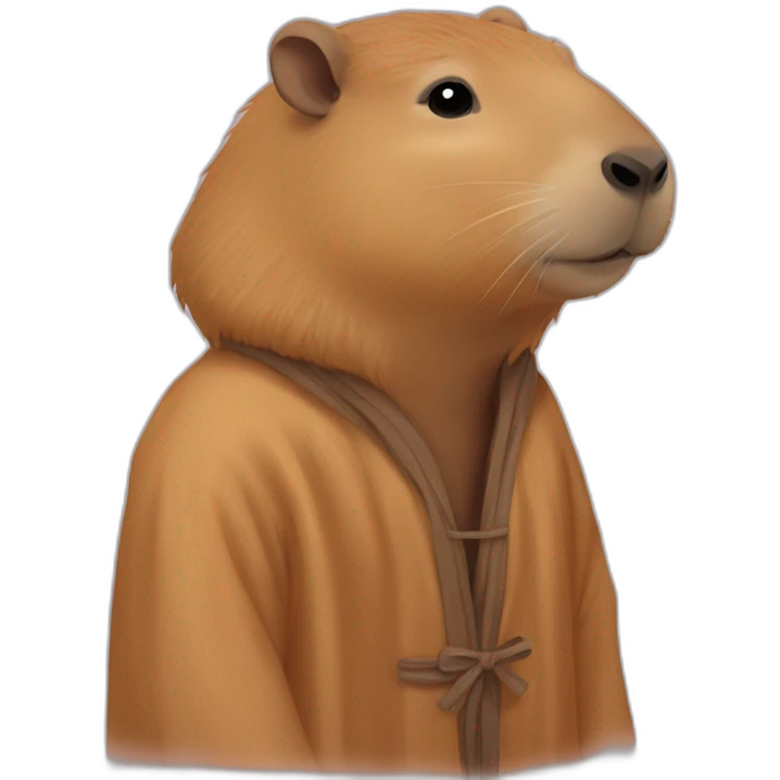 Capybara robe emoji