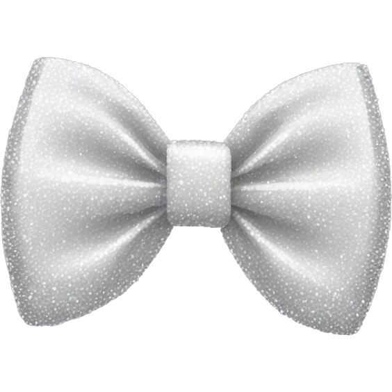 white sparkly bow emoji