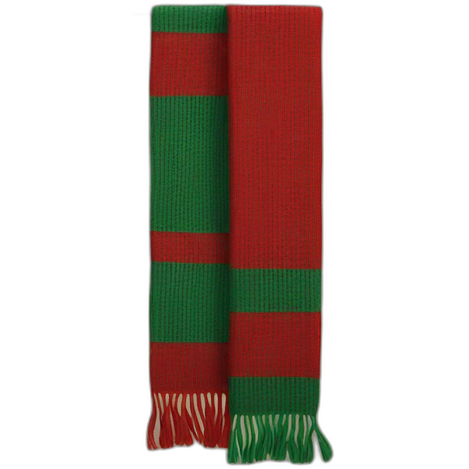 red-green stripe scarf emoji
