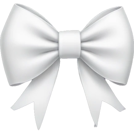 white bow  emoji