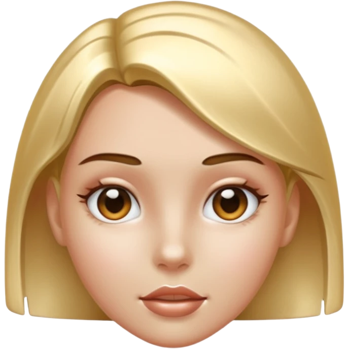 metal skin colored girl emoji