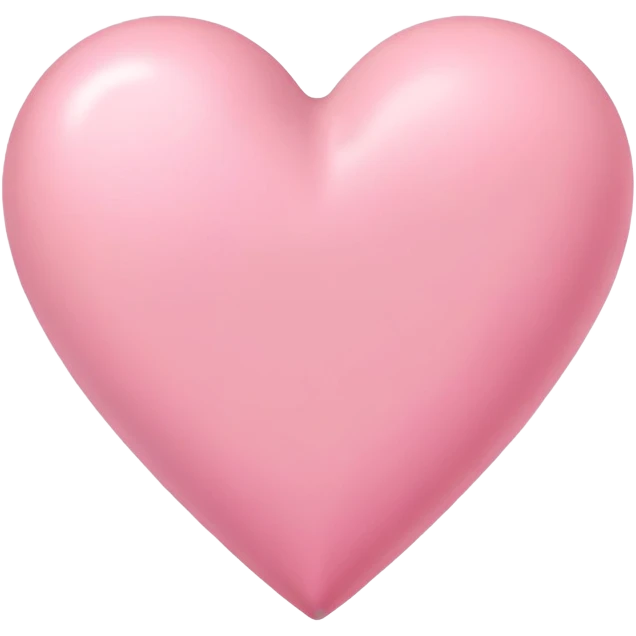 Un corazón rosado pastel emoji