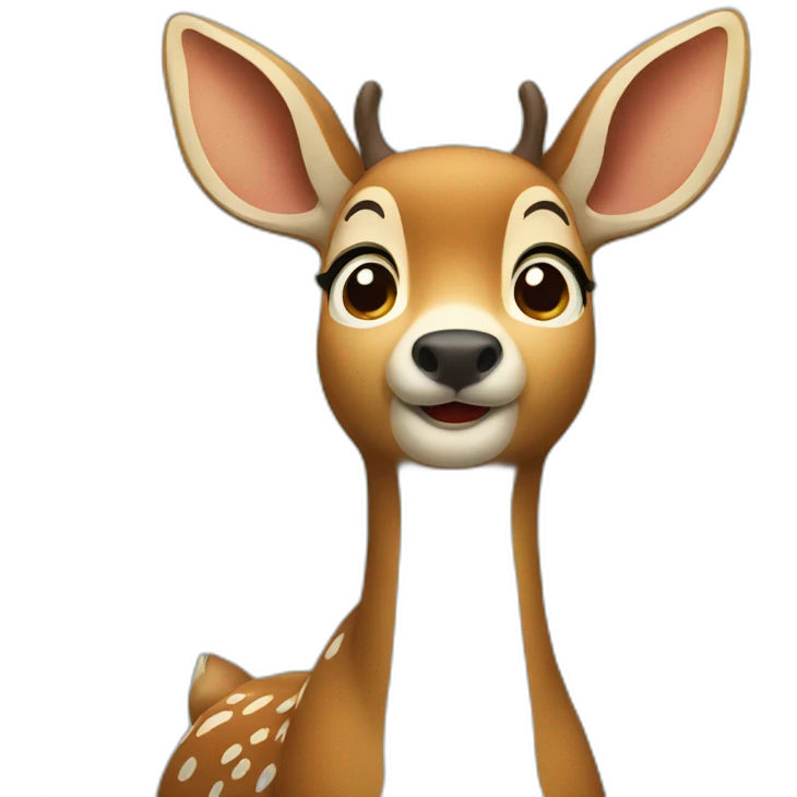 surprised deer emoji