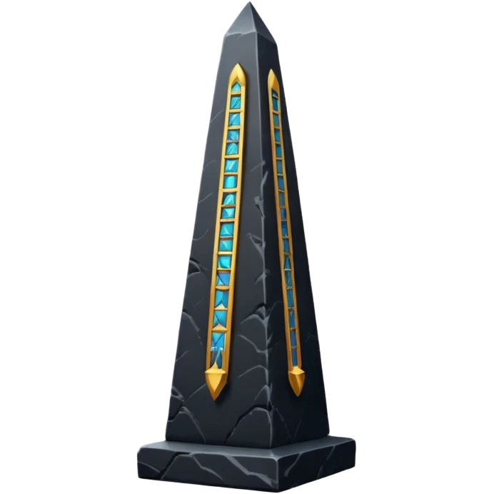 Black Egyptian Obelisk emoji