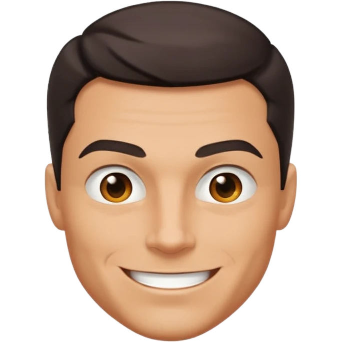 Male superhero face happy emoji