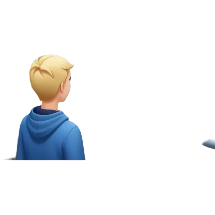 quelqu'un qui admire la vue depuis un point panoramique qui done sur une ville
 emoji