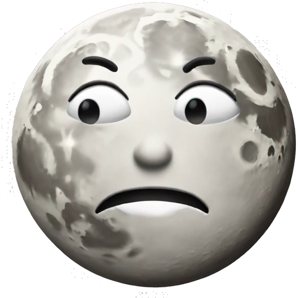 moon emoji with a smile emoji