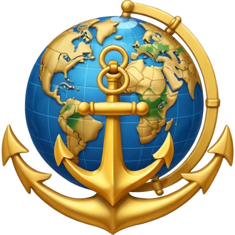 eagle globe anchor emoji