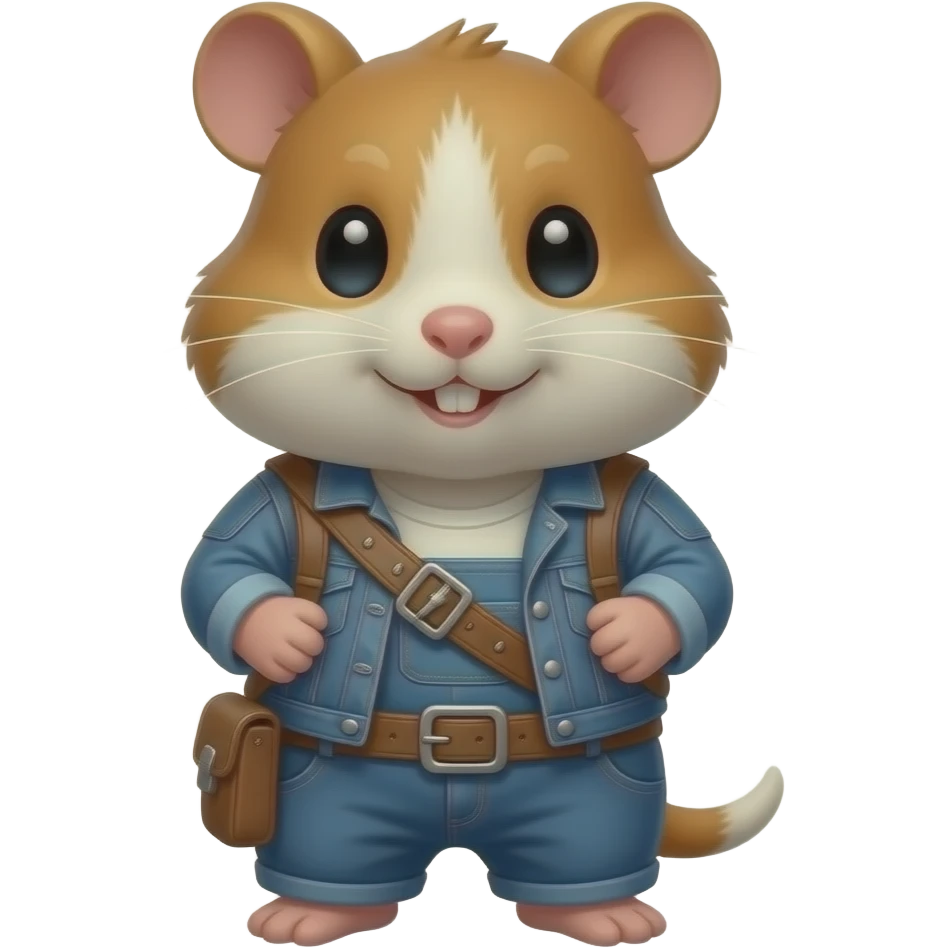 hamster holding an rpg emoji