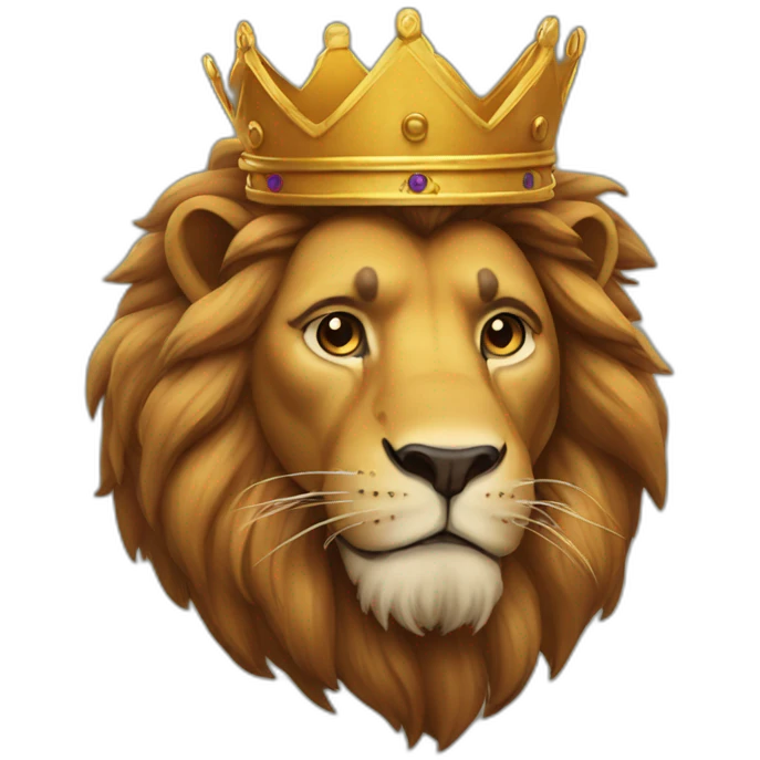 King lion emoji