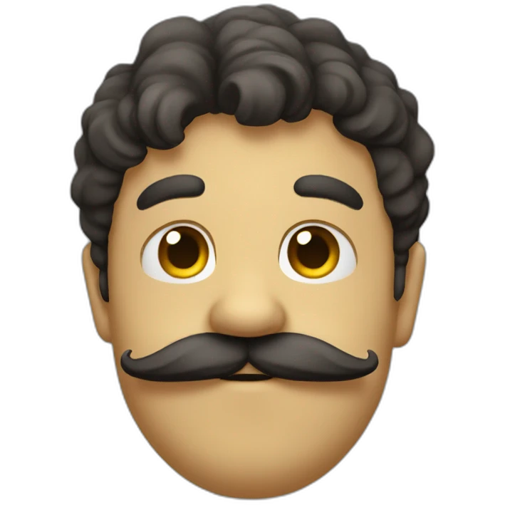 Homme moustachu emoji