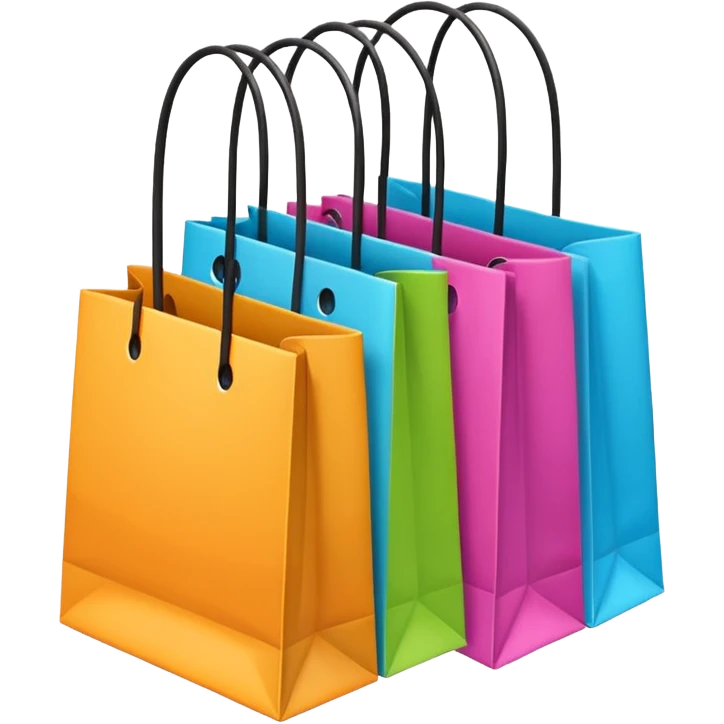 bolsas de compras emoji