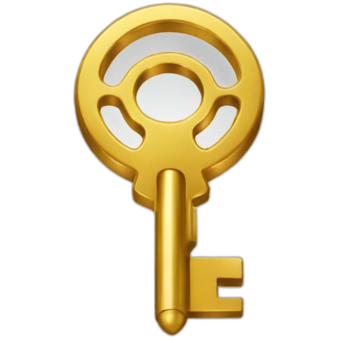 Digital key secret emoji