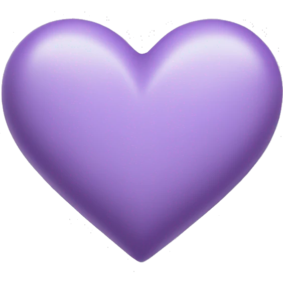 Lilac heart emoji
