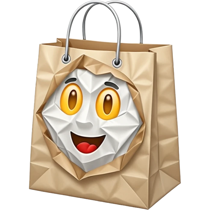empty shoping bag emoji