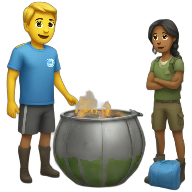 un camp emoji