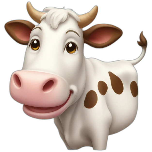smiling cow emoji