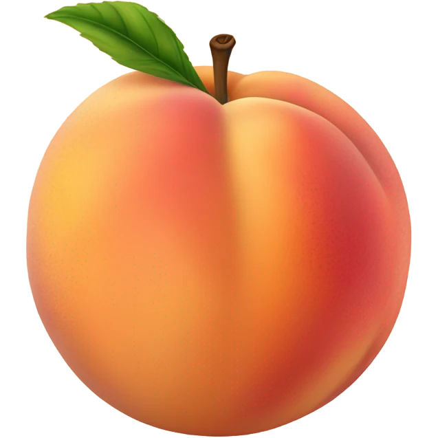 Peach detailed  emoji