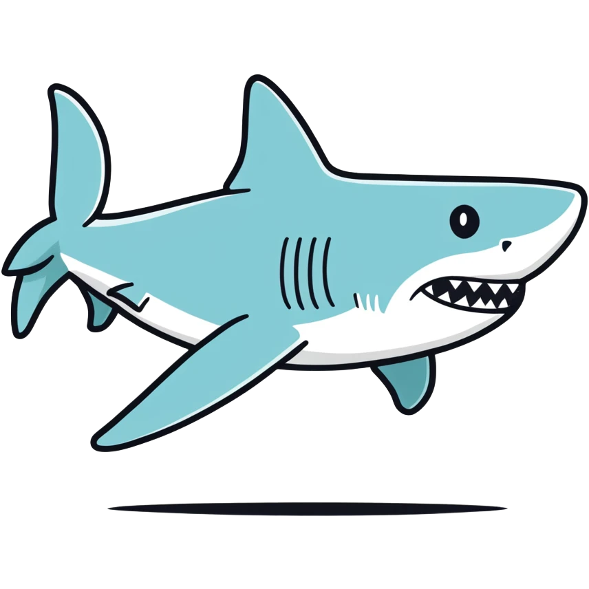 Shark with nike shoes emoji