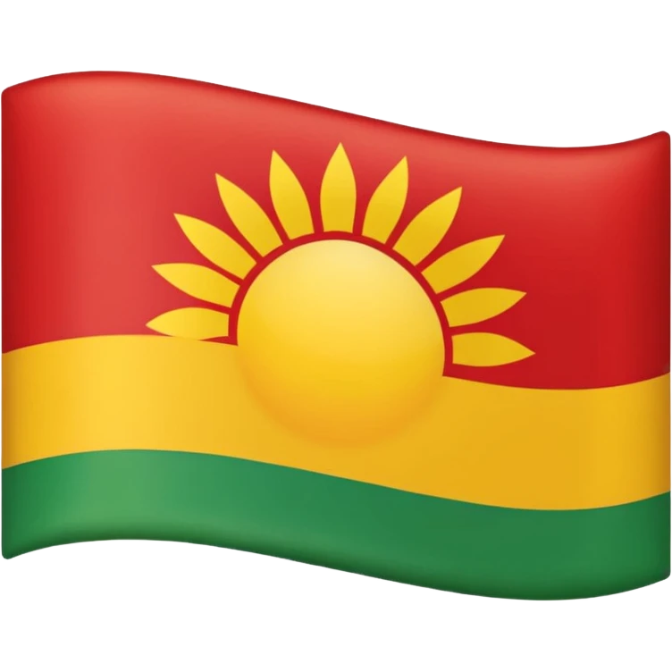 Kurdisch flagg emoji