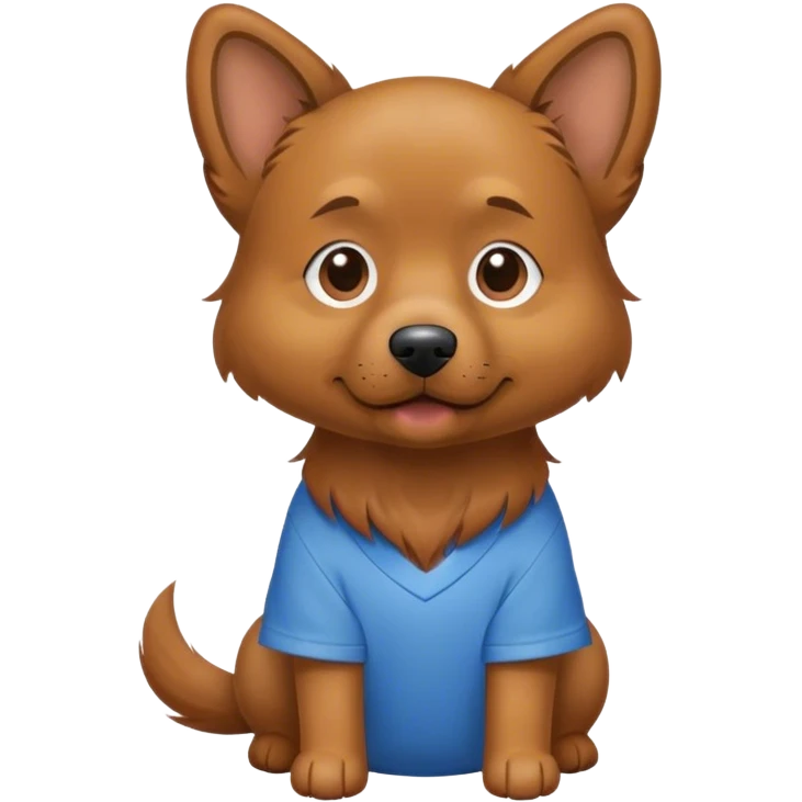 Dog wearing a shirt emoji