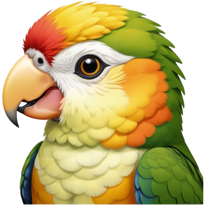 Попугай каик emoji