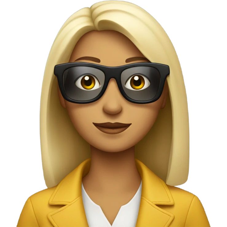 Woman wearing sunglasses driving  emoji