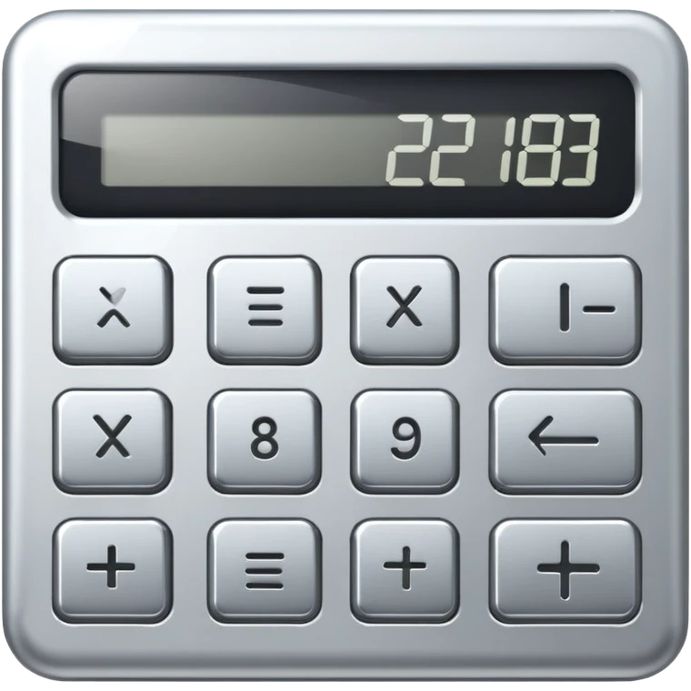 silver calculator emoji