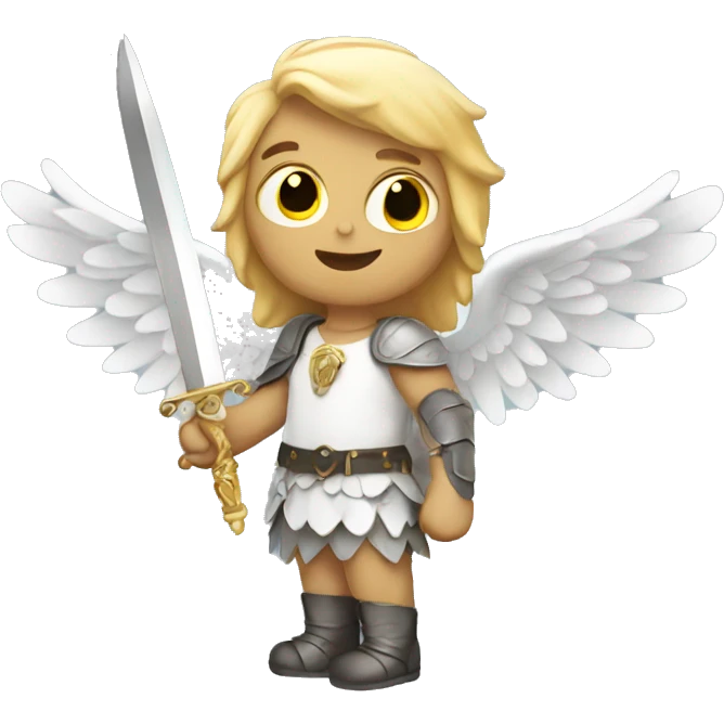 Angel with sword emoji