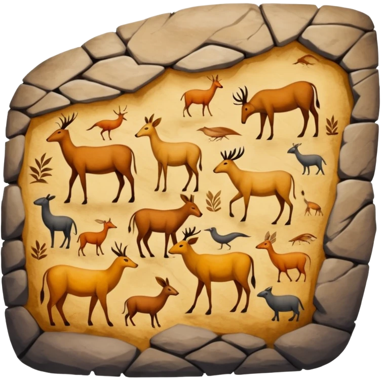 old civilization Cave Painting  emoji