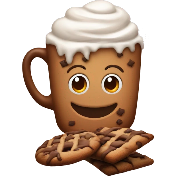 Cookies with hot chocolate  emoji