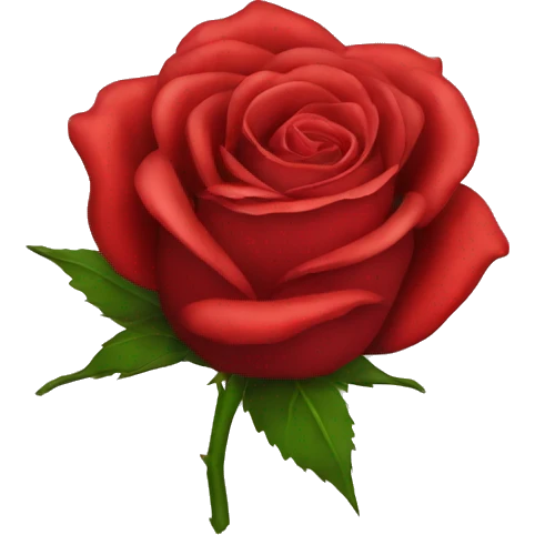 Red rose emoji